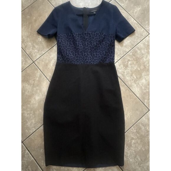 Roland Mouret X Banana Republic 10 Sheath Structured Multi Pattern Dress - Picture 1 of 7